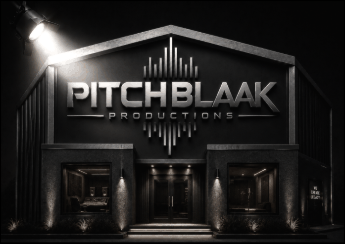PITCH BLAAK PRODUCTIONZ visual branding